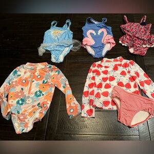 3T girls swimsuit lot
